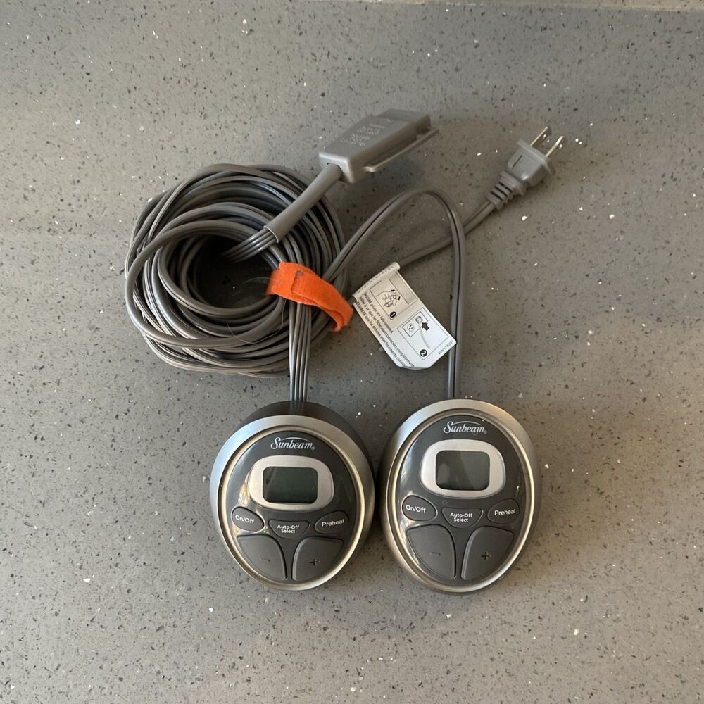 Sunbeam Style P85KQA 4-Prong Heated Blanket Dual Controller P85KQA